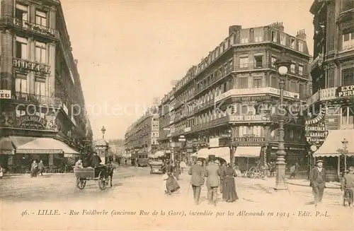 AK / Ansichtskarte Lille_Nord Rue Faidherbe Lille_Nord