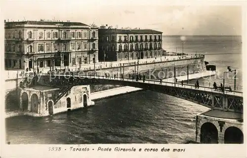 AK / Ansichtskarte Taranto Ponte Girevole corso due mri Taranto