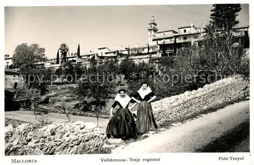 AK / Ansichtskarte Valldemossa_Mallorca Traje regional Valldemossa Mallorca