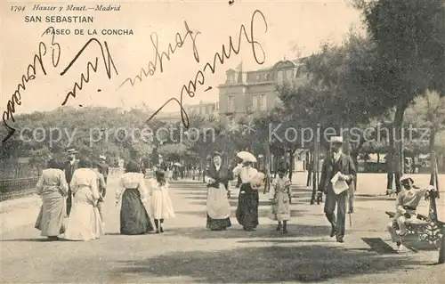 AK / Ansichtskarte San_Sebastian_Guipuzcoa Paseo de la Concha San_Sebastian_Guipuzcoa