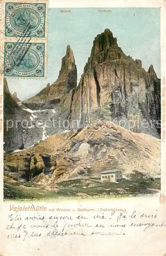 AK / Ansichtskarte Vajoletthuette Winkler Ostthurm Vajoletthuette