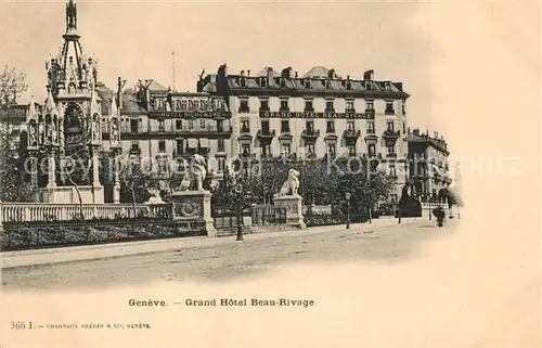 AK / Ansichtskarte Geneve_GE Grand Hotel Beau Rivage Geneve_GE