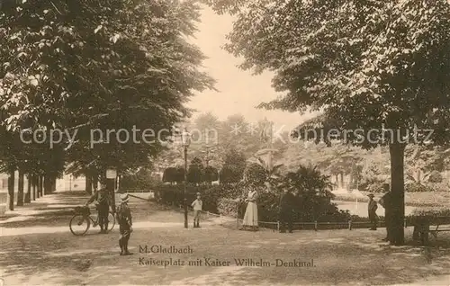 AK / Ansichtskarte Moenchengladbach Kaiserplatz Kaiser Wilhelm Denkmal Moenchengladbach
