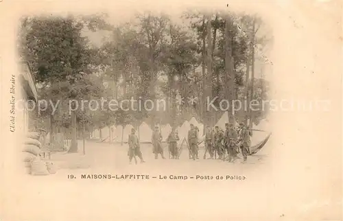 AK / Ansichtskarte Maisons Laffitte Le Camp Poste de Police Maisons Laffitte