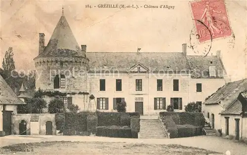 AK / Ansichtskarte Grezille Chateau d Aligny Grezille