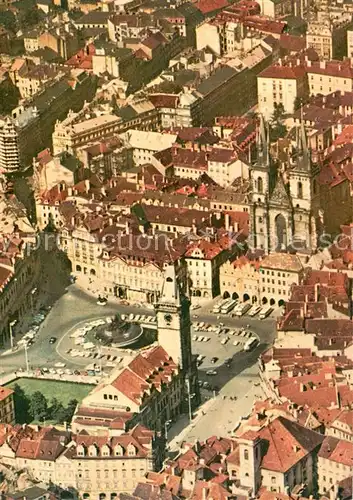 AK / Ansichtskarte Praha_Prahy_Prague Altstaedter Ring Fliegeraufnahme Praha_Prahy_Prague
