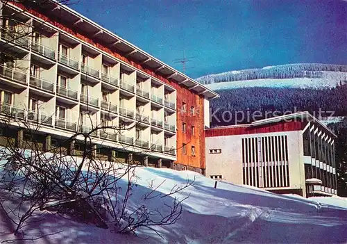 AK / Ansichtskarte Spindleruv_Mlyn_Spindlermuehle Interhotel Montana im Winter Spindleruv_Mlyn