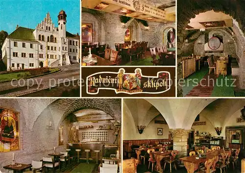 AK / Ansichtskarte Jachymov Rathauskeller Restaurant Ratsweinstube Jachymov