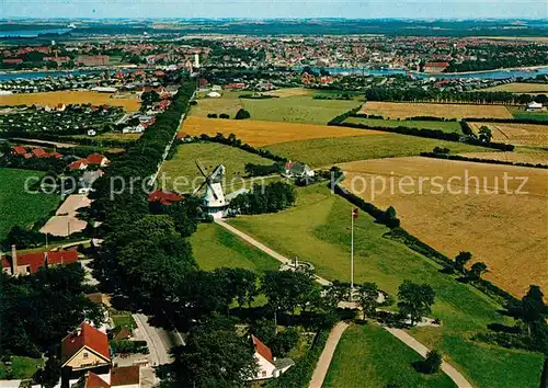 AK / Ansichtskarte Sonderborg Dybbol Molle Dueppeler Muehle Fliegeraufnahme Sonderborg
