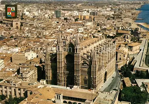 AK / Ansichtskarte Palma_de_Mallorca Vista aerea de la Catedral Palma_de_Mallorca