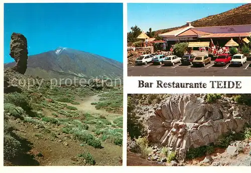 AK / Ansichtskarte La_Orotava Bar Restaurante Teide Felsen Vulkan La_Orotava