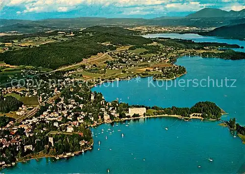 AK / Ansichtskarte Poertschach_Woerthersee Fliegeraufnahme Poertschach Woerthersee