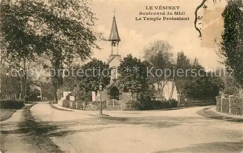 AK / Ansichtskarte Le_Vesinet Boulevard du Midi Le Temple Protestant Le_Vesinet