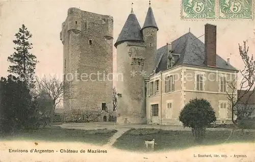 AK / Ansichtskarte Argenton sur Creuse Chateau de Mazieres Argenton sur Creuse