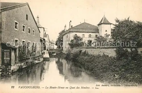 AK / Ansichtskarte Vaucouleurs La Haute Meuse au Quai des Moulins Vaucouleurs