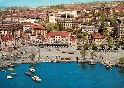 AK / Ansichtskarte Ouchy Fliegeraufnahme Ouchy