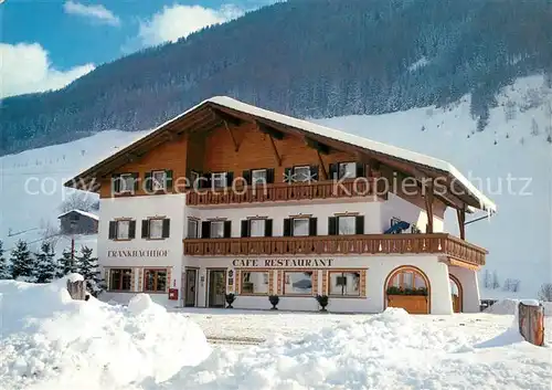 AK / Ansichtskarte St_Johann_Ahrntal Hotel Restaurant Frankbachhof Winter St_Johann_Ahrntal