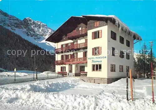 AK / Ansichtskarte Sulden_Ortler Pension Cafe Nives Winter Sulden_Ortler