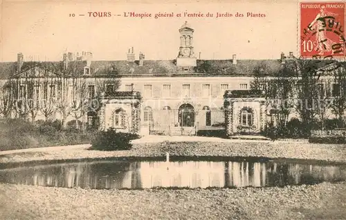 AK / Ansichtskarte Tours_Indre et Loire Hospice et Jardin Tours Indre et Loire
