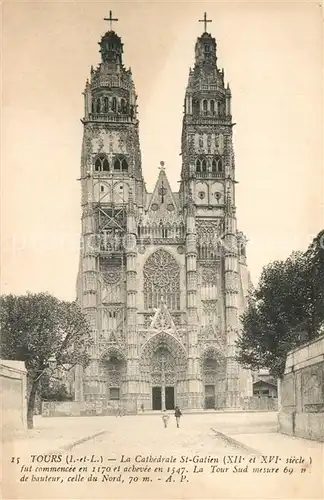 Tours_Indre et Loire Cathedrale St. Gatien Tours Indre et Loire