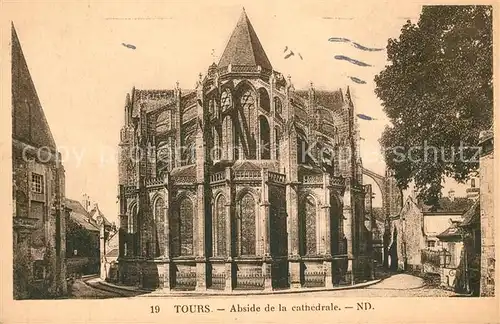 Tours_Indre et Loire Abside de la Cathedrale Tours Indre et Loire