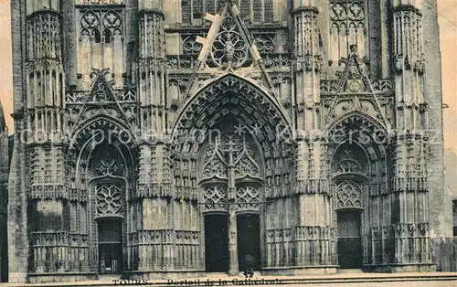 Tours_Indre et Loire Portail de la Cathedrale Tours Indre et Loire