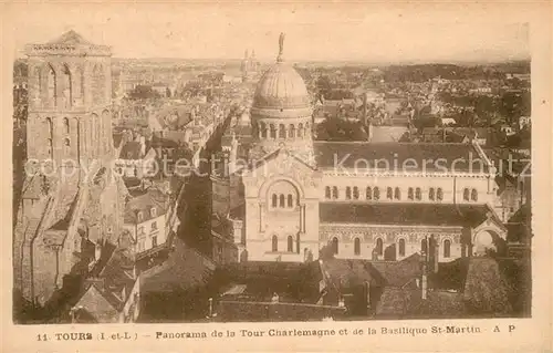 Tours_Indre et Loire Tour Charlemagne et Basilique St. Martin Tours Indre et Loire