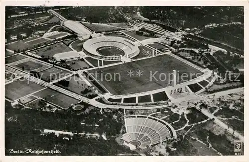 Berlin Fliegeraufnahme Reichssportfeld Berlin