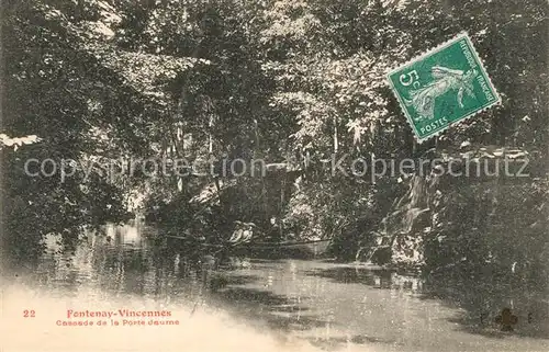 Vincennes Fontenay Cascade de la Porte Jaume Vincennes