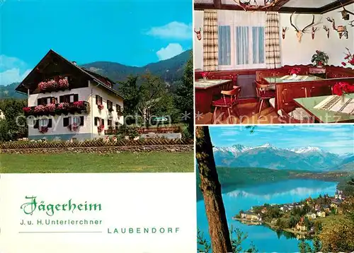 Laubendorf_Kaernten Jaegerheim Gaststube Millstaetter See Laubendorf Kaernten