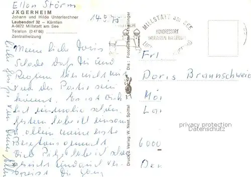 Laubendorf_Kaernten Jaegerheim Gaststube Millstaetter See Laubendorf Kaernten