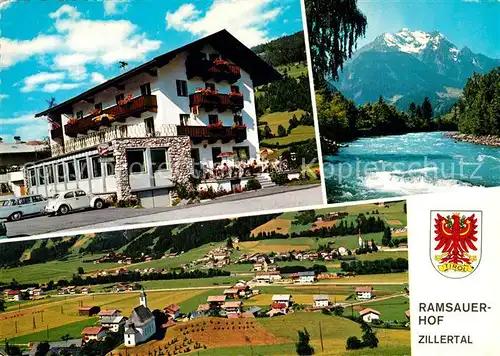 Hippach_Ramsberg_Zillertal Gasthaus Pension Ramsauer Hof Panorama 