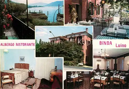 Luino_Lago Maggiore Albergo Ristorante Binda Camere con doccia Riscaldamento centralizzato Veranda con vista al Lago Luino_Lago Maggiore