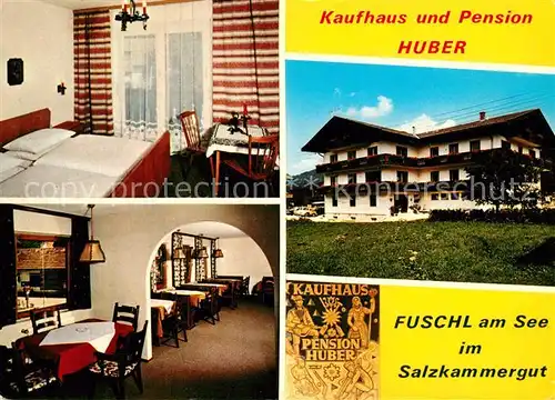 Fuschl_See_Salzkammergut Kaufhaus und Pension Huber Zimmer Gaststube Fuschl_See_Salzkammergut