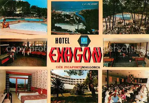 Can_Picafort_Mallorca Hotel Exagon Swimmingpool Bar Restaurant Zimmer Can_Picafort_Mallorca