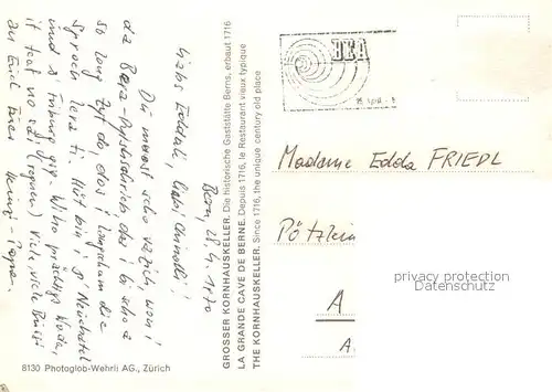 Bern_BE Grosser Kornhauskeller Bern_BE