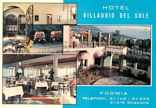 Formia Hotel Villaggio del Sole Gastraeume Formia
