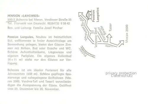 Schenna_Meran Pension Langwies Hallenbad Schenna Meran