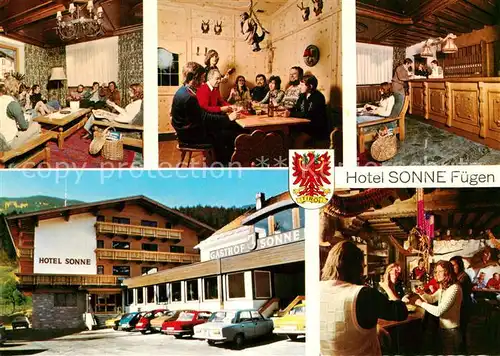 Fuegen Hotel Sonne Gastraeume Rezeption Bar Fuegen