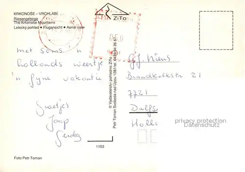 Vrchlabi Fliegeraufnahme Vrchlabi