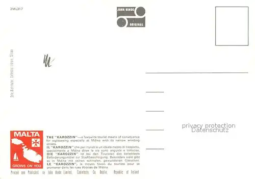 Malta Karozzin at Mdina  Malta