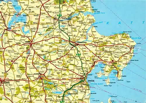 Daenemark Gebietskarte Daenemark