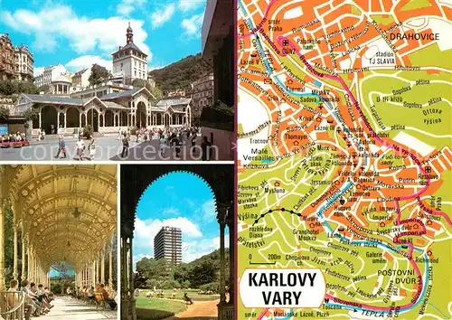 Karlovy_Vary Teilansichten Karte Karlovy Vary