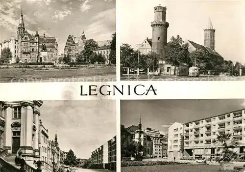 Legnica Plac Slowianski Rynck Zamek Fragment srodmiescia Legnica