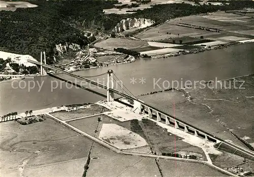 Tancarville Pont vue aerienne Tancarville