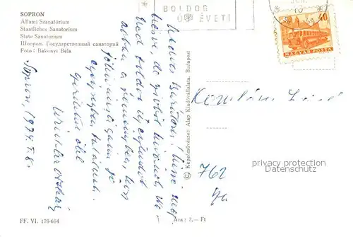 Sopron Allami Szanatorium Staatliches Sanatorium Sopron