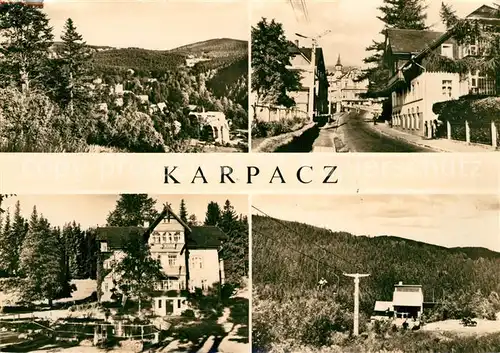 Karpacz Panorama Strassenpartie Berghotel Bergbahn Karpacz