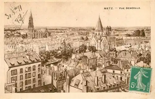AK / Ansichtskarte Metz_Moselle Panorama Metz_Moselle