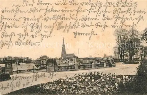 AK / Ansichtskarte Metz_Moselle Boufflers Garten Metz_Moselle