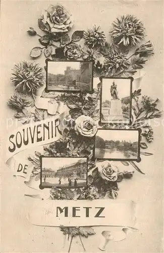 AK / Ansichtskarte Metz_Moselle Ansichten Bahnhof Denkmal Metz_Moselle